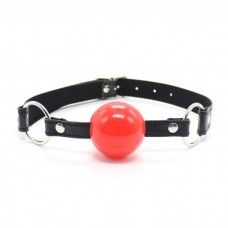 Black/Red Open Mouth Ball Gag